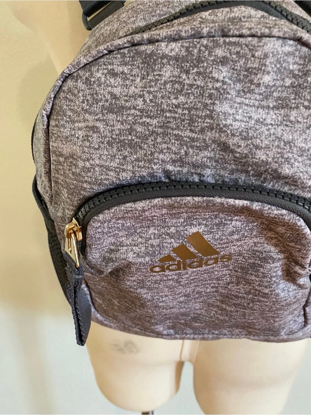 New mens womens adidas Heather Grey Compact Backpack